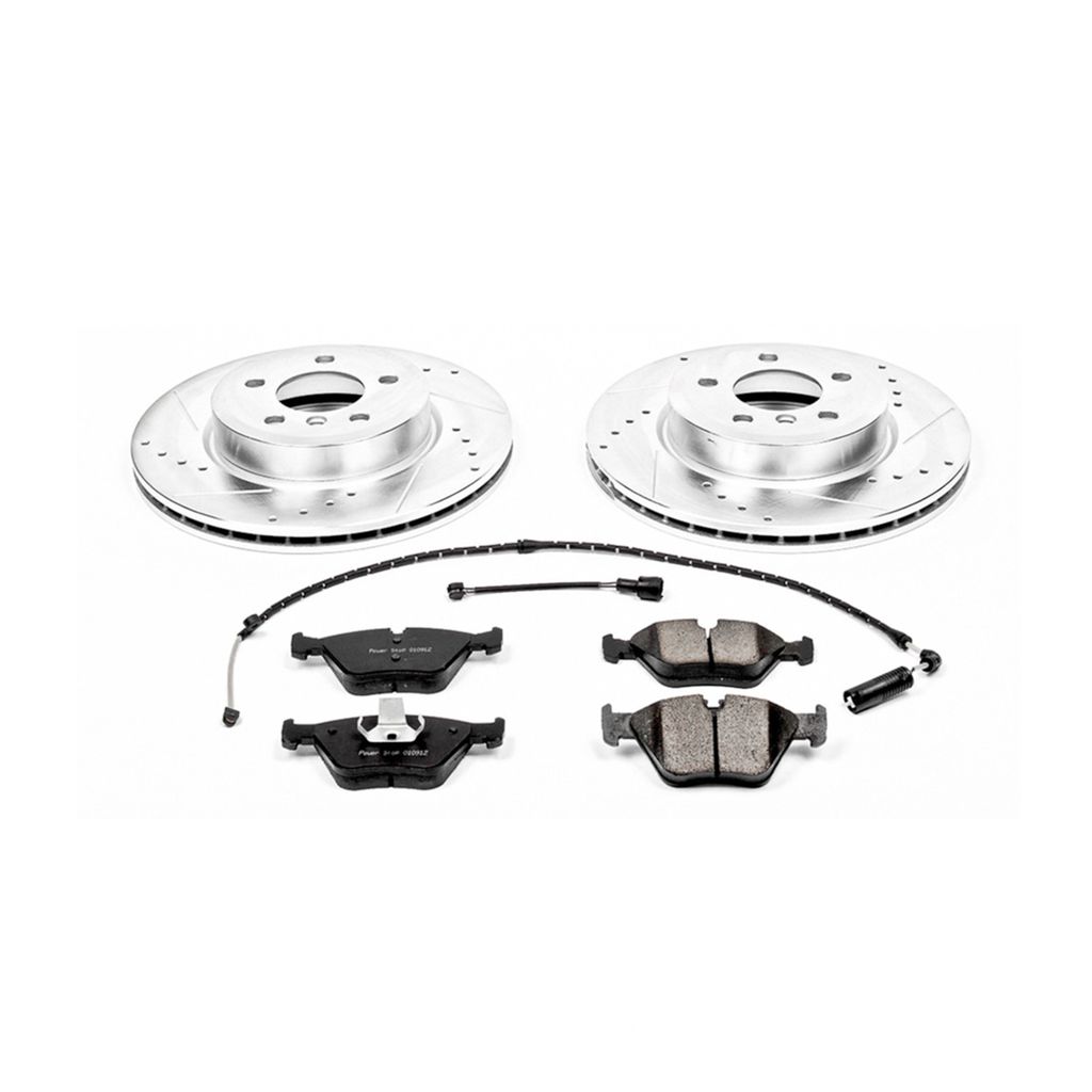 PowerStop K5298 - Z23 Drilled and Slotted Brake Rotors and Pads Kit