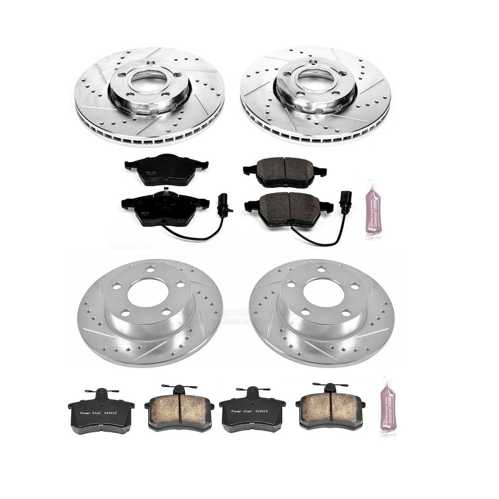 PowerStop K530 - Z23 Drilled and Slotted Brake Rotors and Pads Kit