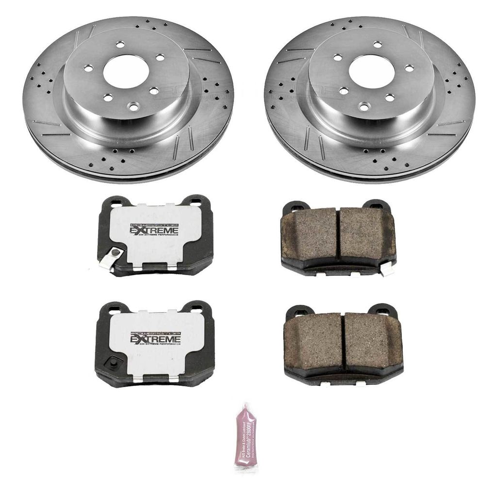 Z26 Drilled and Slotted Brake Rotors and Pads Kit