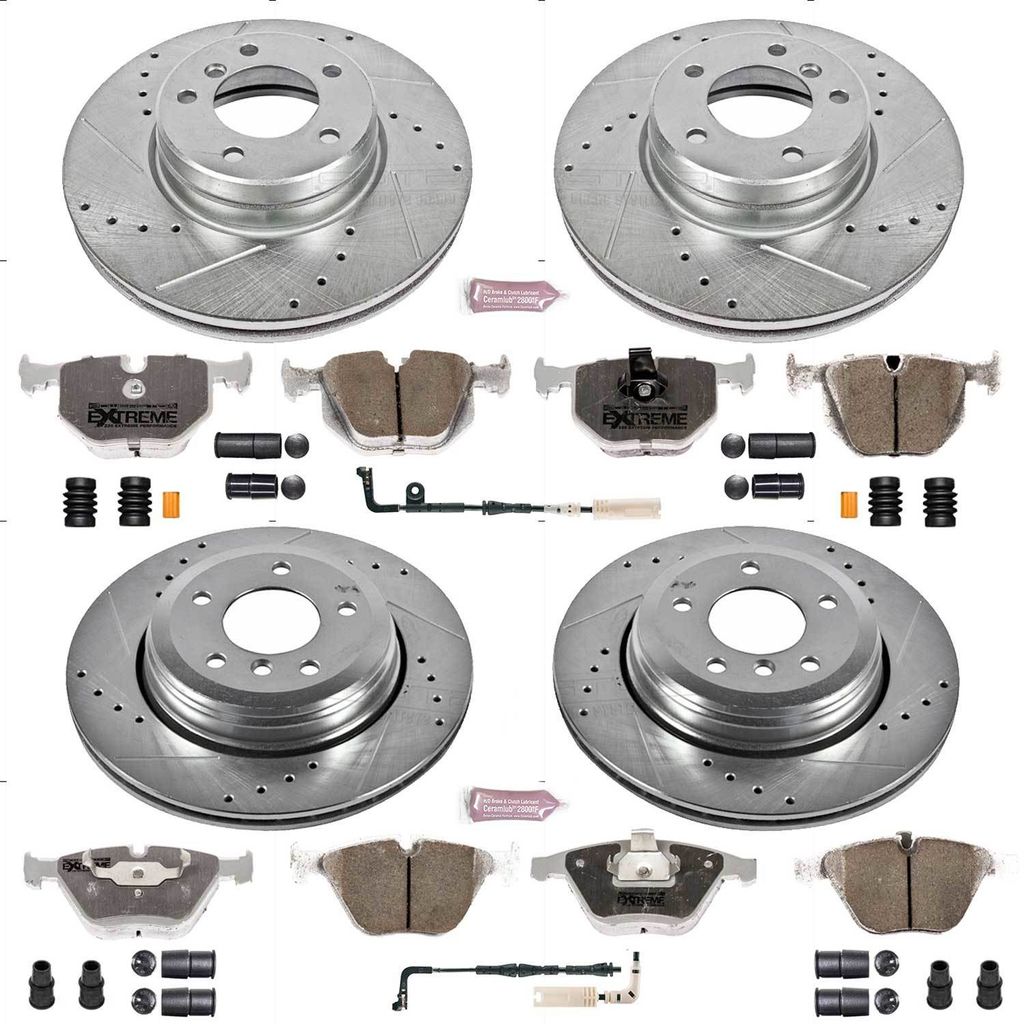 PowerStop K5360-26 - Z26 Drilled and Slotted Brake Rotors and Pads Kit