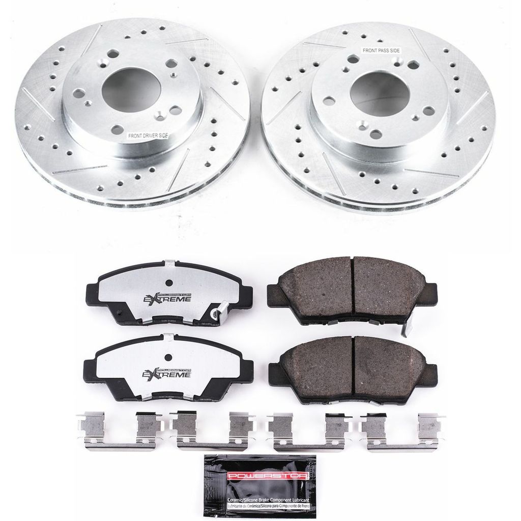 Z26 Drilled and Slotted Brake Rotors and Pads Kit