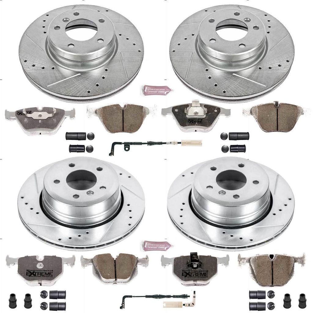 PowerStop K5439-26 - Z26 Drilled and Slotted Brake Rotors and Pads Kit