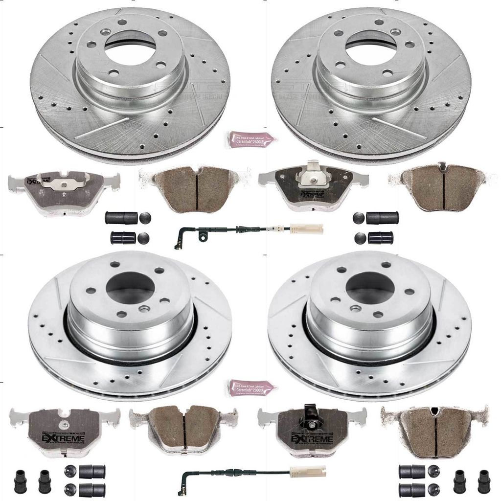 PowerStop K5440-26 - Z26 Drilled and Slotted Brake Rotors and Pads Kit