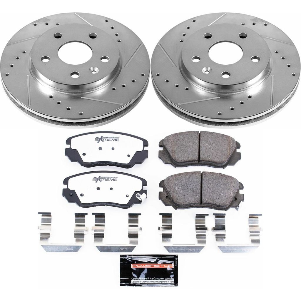 Z26 Drilled and Slotted Brake Rotors and Pads Kit