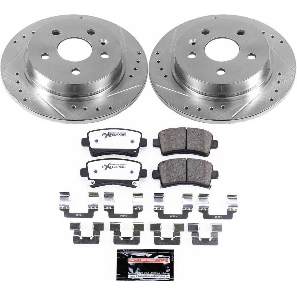 PowerStop K5531-26 - Z26 Drilled and Slotted Brake Rotors and Pads Kit