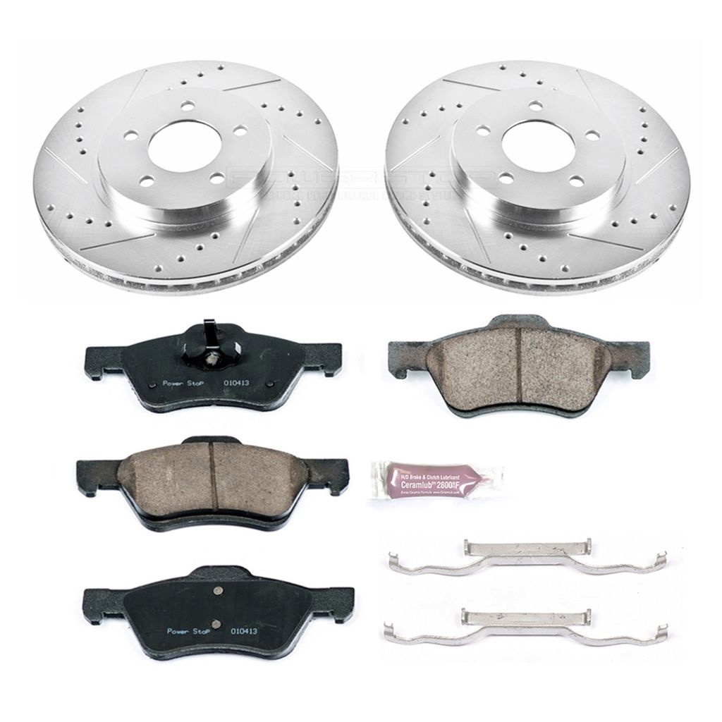 Z23 Drilled and Slotted Brake Rotors and Pads Kit