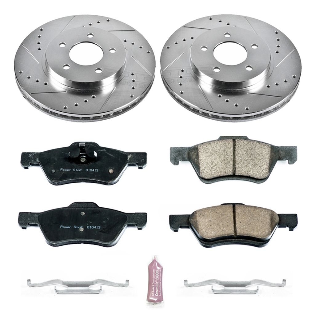Z23 Drilled and Slotted Brake Rotors and Pads Kit