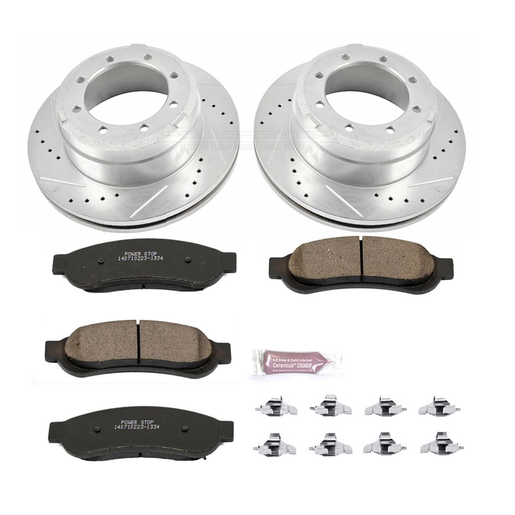 PowerStop K5579 - Z23 Drilled and Slotted Brake Rotors and Pads Kit
