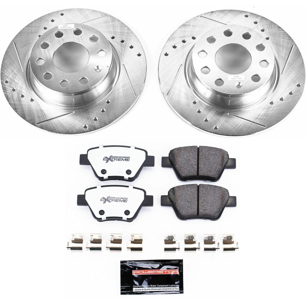 Z26 Drilled and Slotted Brake Rotors and Pads Kit