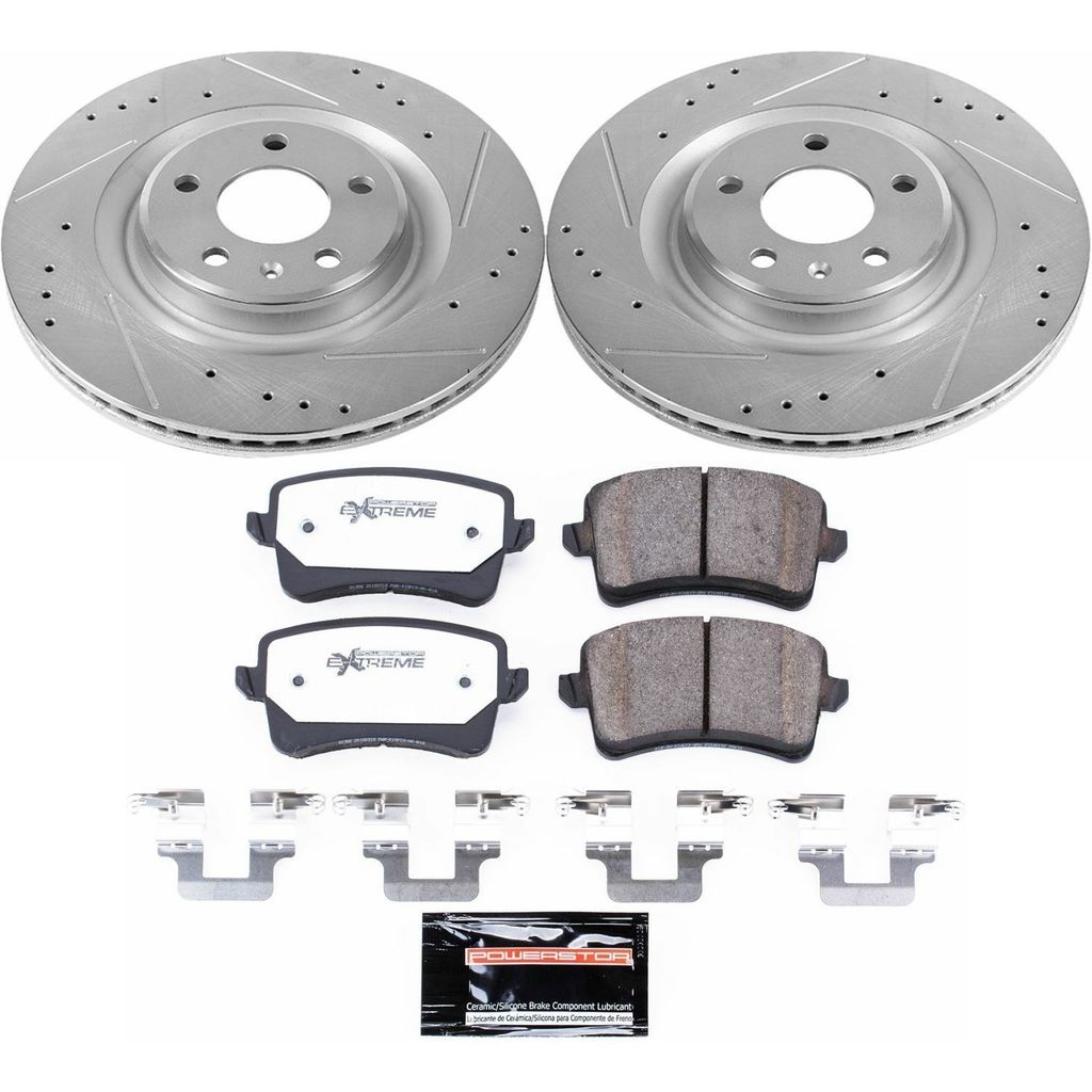 Z26 Drilled and Slotted Brake Rotors and Pads Kit