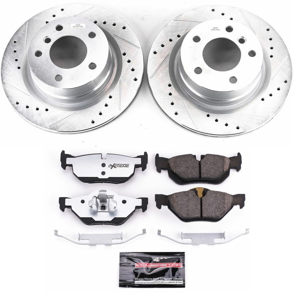 PowerStop K5687-26 - Z26 Drilled and Slotted Brake Rotors and Pads Kit