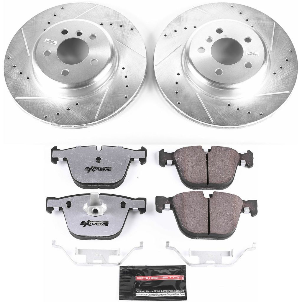 PowerStop K5694-26 - Z26 Drilled and Slotted Brake Rotors and Pads Kit