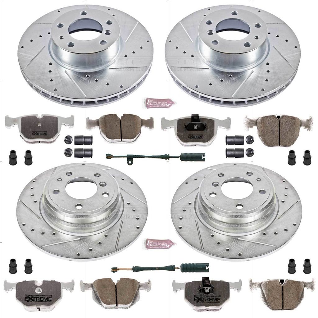 PowerStop K5710-26 - Z26 Drilled and Slotted Brake Rotors and Pads Kit