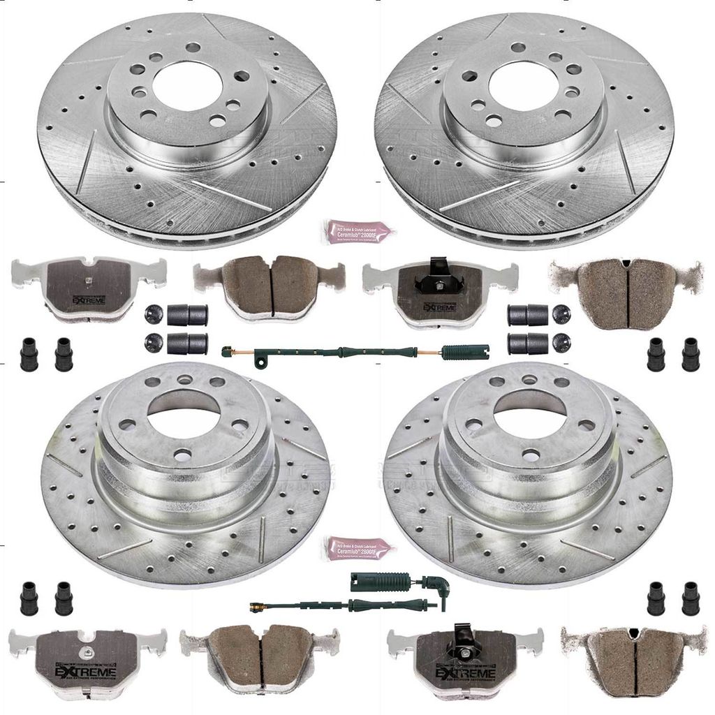 PowerStop K5718-26 - Z26 Drilled and Slotted Brake Rotors and Pads Kit
