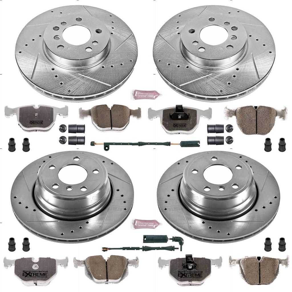 PowerStop K5719-26 - Z26 Drilled and Slotted Brake Rotors and Pads Kit