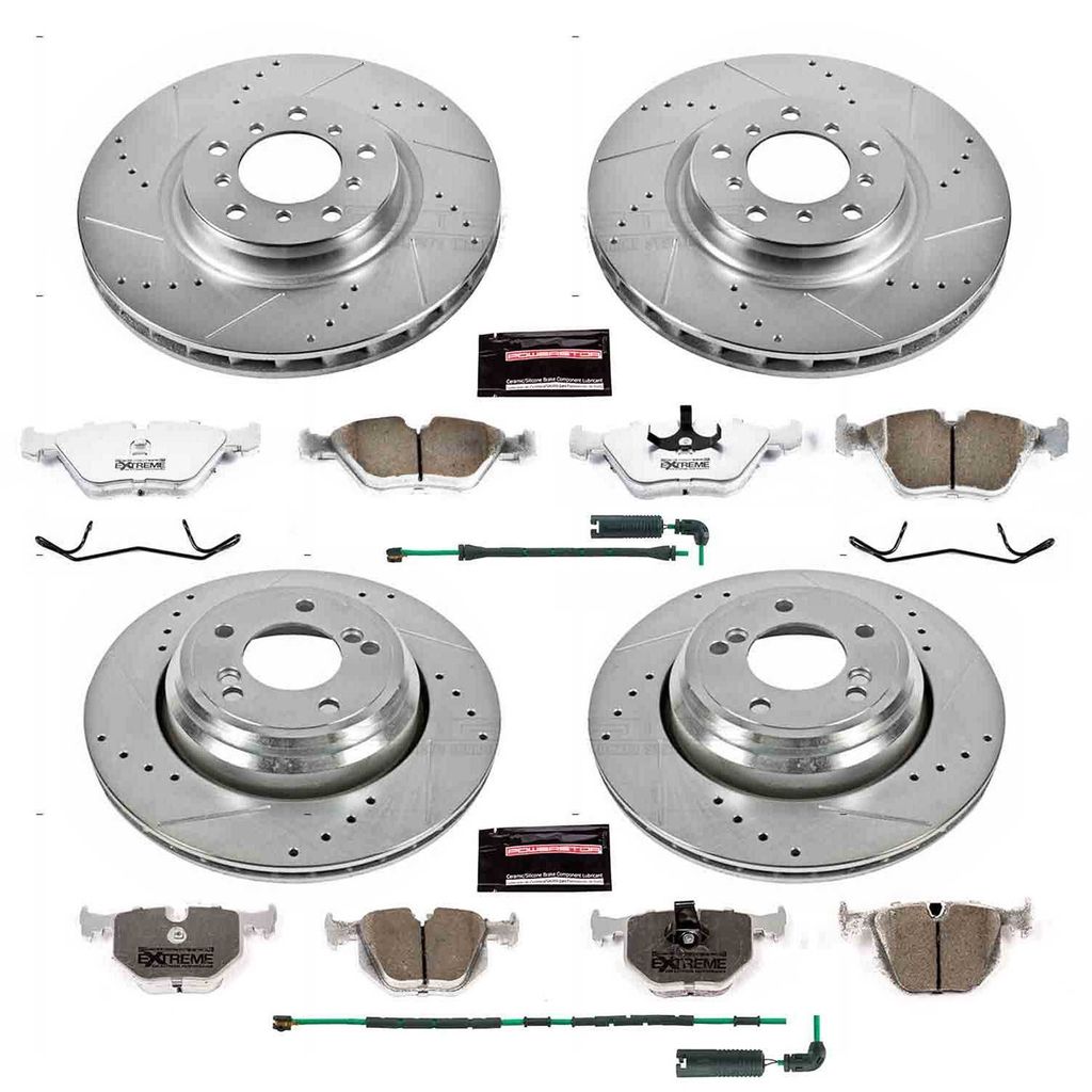 PowerStop K5730-26 - Z26 Drilled and Slotted Brake Rotors and Pads Kit