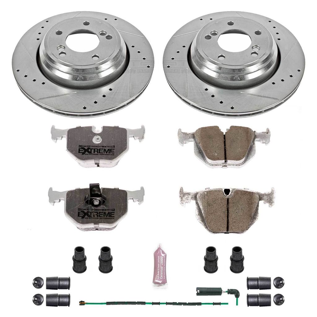 PowerStop K5732-26 - Z26 Drilled and Slotted Brake Rotors and Pads Kit