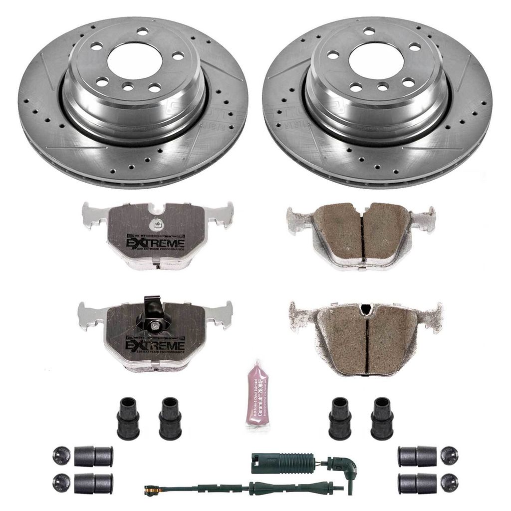 PowerStop K5734-26 - Z26 Drilled and Slotted Brake Rotors and Pads Kit