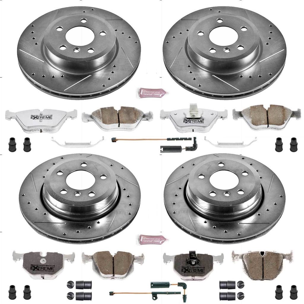 PowerStop K5737-26 - Z26 Drilled and Slotted Brake Rotors and Pads Kit