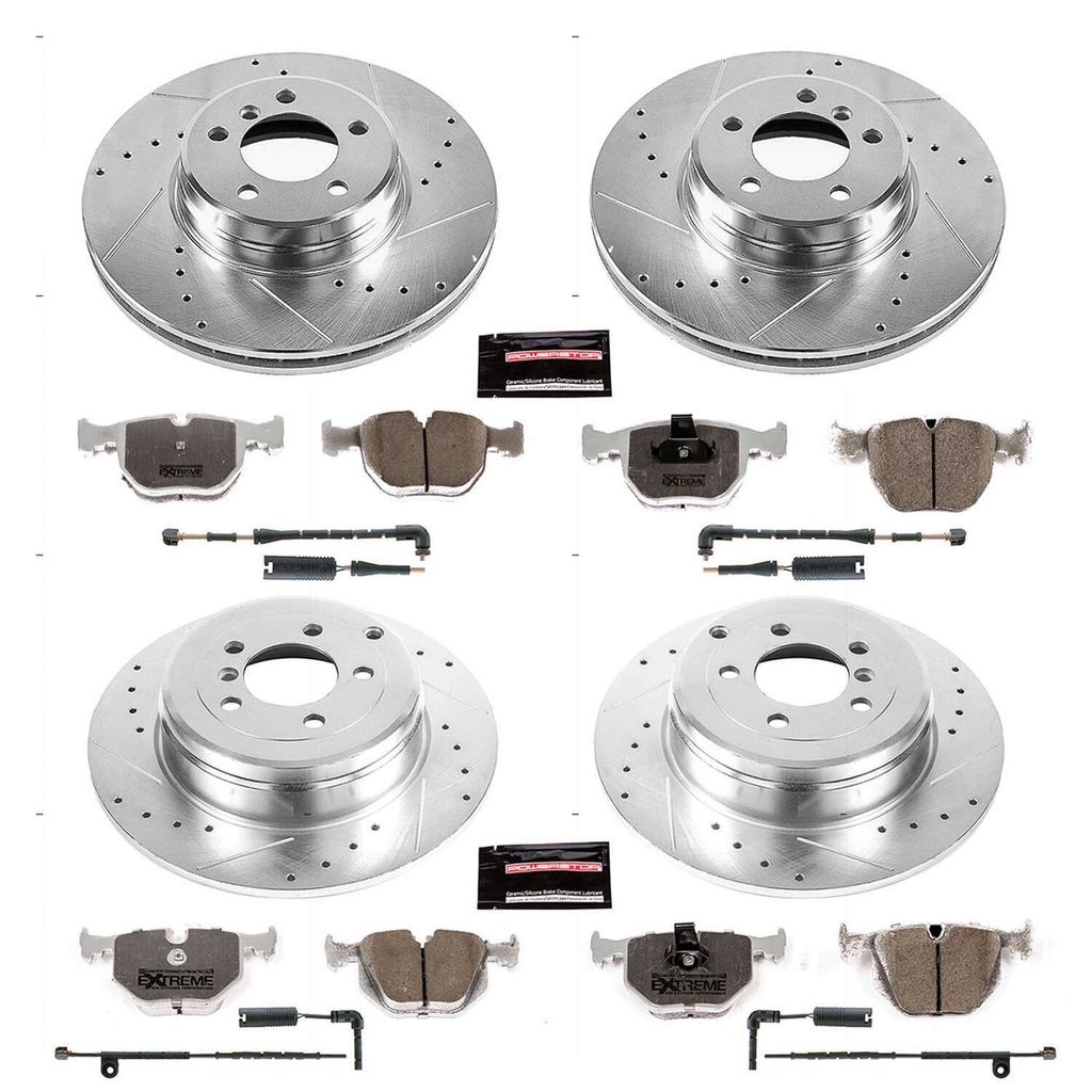 PowerStop K5741-26 - Z26 Drilled and Slotted Brake Rotors and Pads Kit