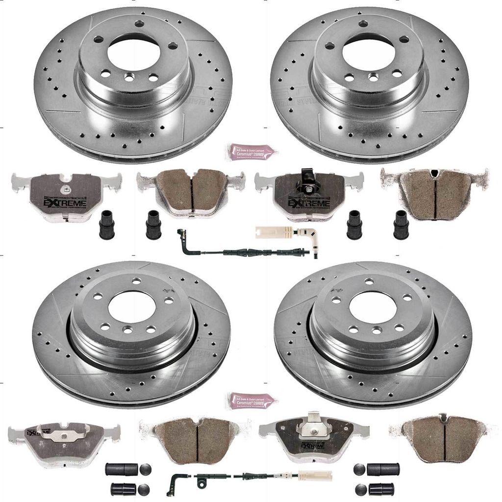PowerStop K5765-26 - Z26 Drilled and Slotted Brake Rotors and Pads Kit
