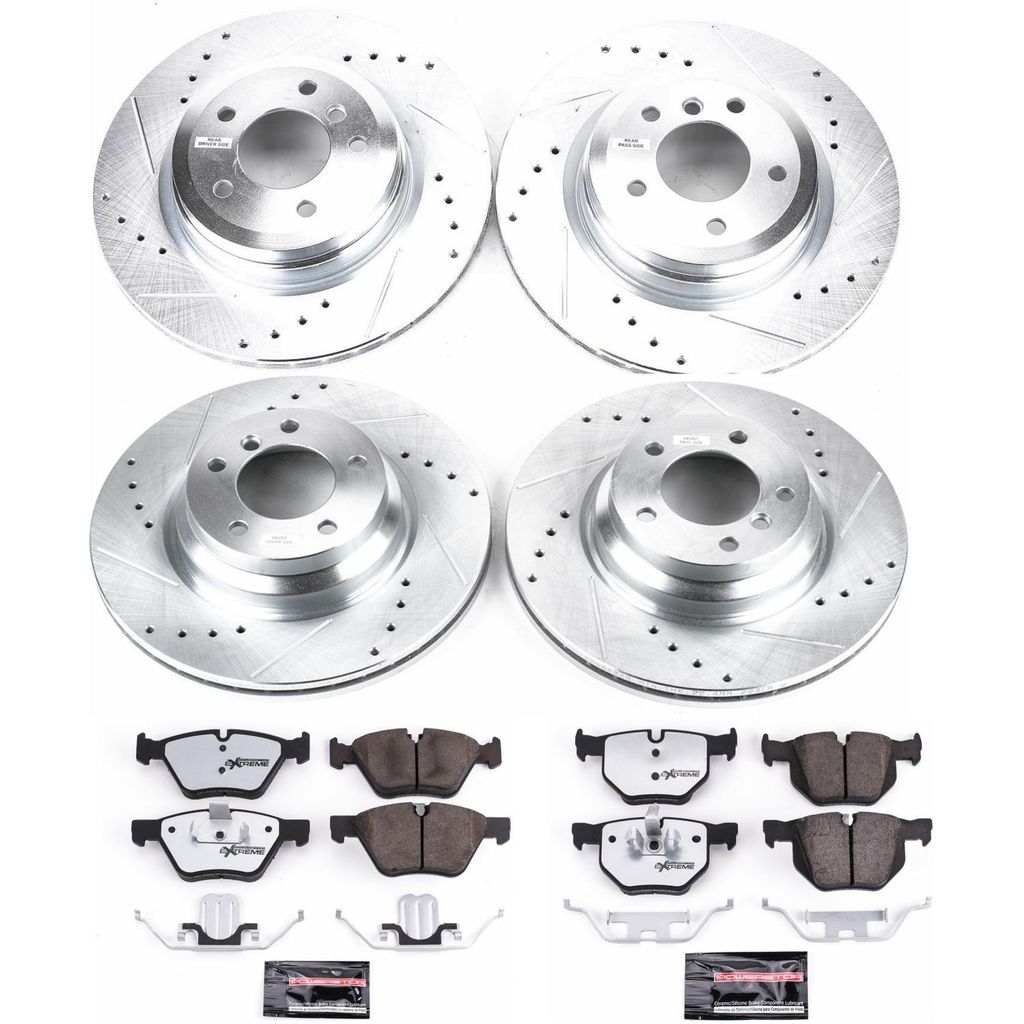 PowerStop K5768-26 - Z26 Drilled and Slotted Brake Rotors and Pads Kit