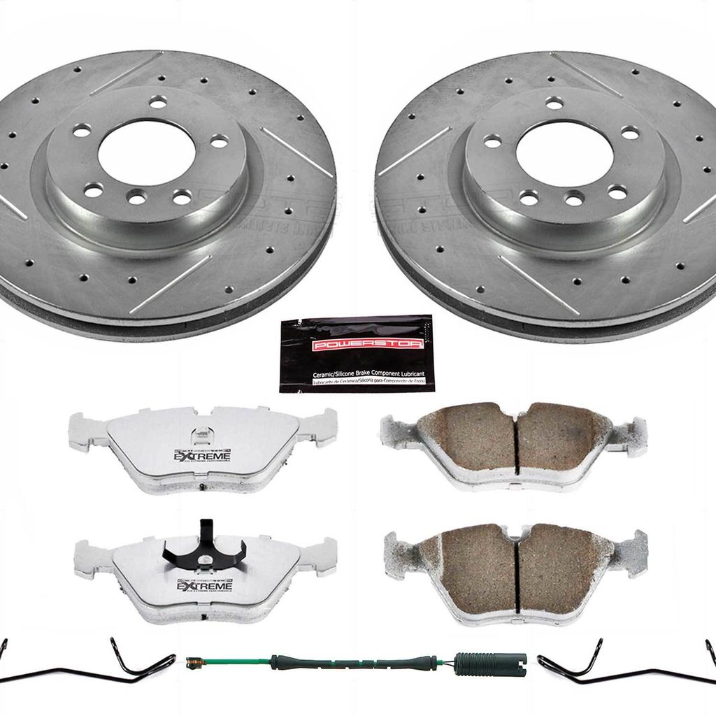 PowerStop K582-26 - Z26 Drilled and Slotted Brake Rotors and Pads Kit