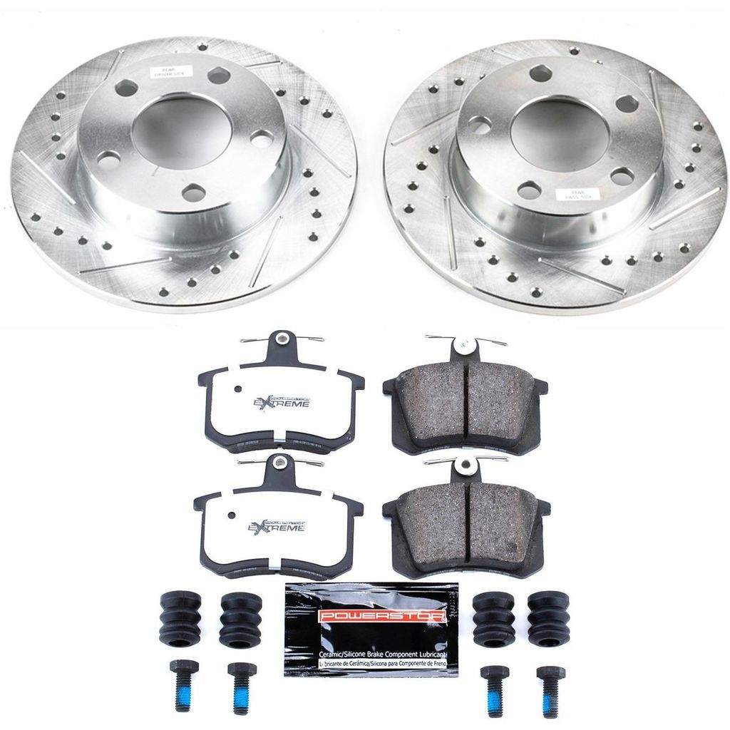 Z26 Drilled and Slotted Brake Rotors and Pads Kit
