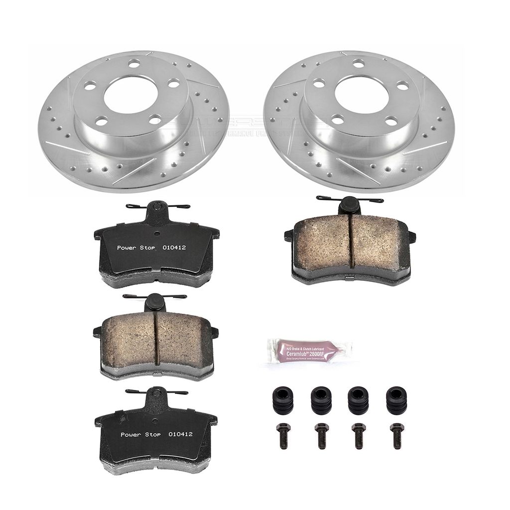 Z23 Drilled and Slotted Brake Rotors and Pads Kit