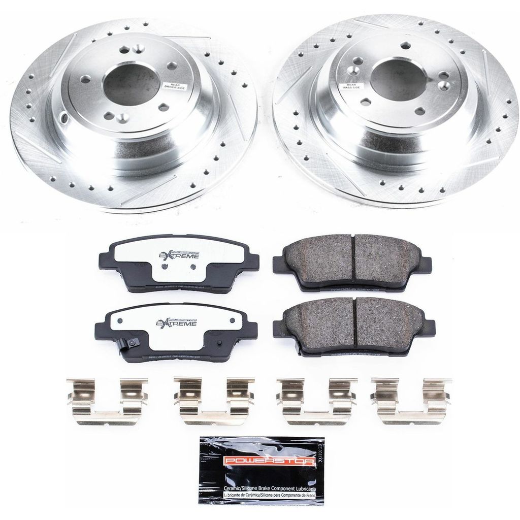 PowerStop K5848-26 - Z26 Drilled and Slotted Brake Rotors and Pads Kit