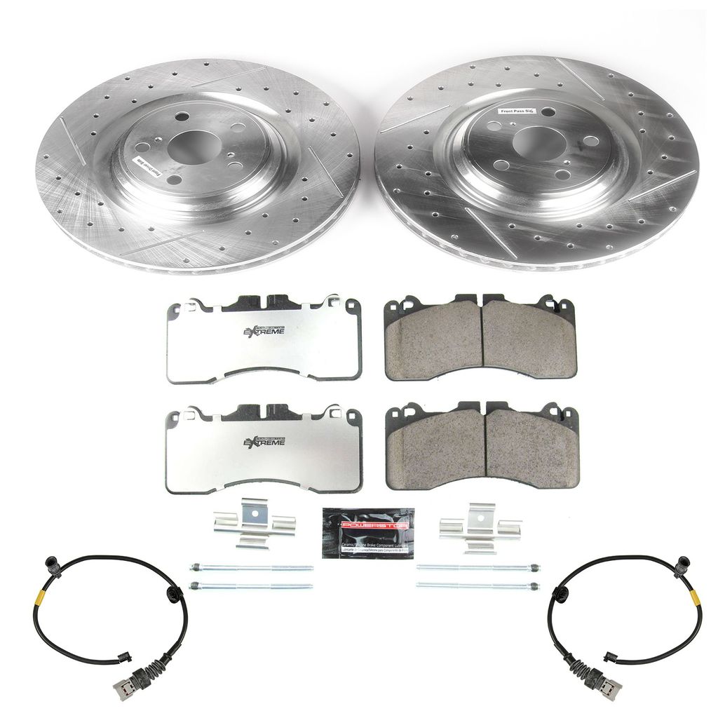 PowerStop K5849-26 - Z26 Drilled and Slotted Brake Rotors and Pads Kit