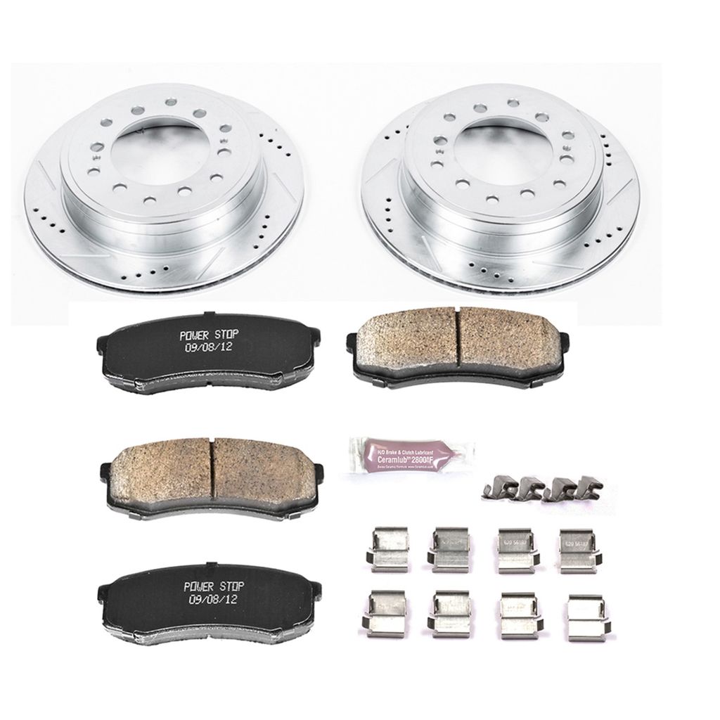 Z23 Drilled and Slotted Brake Rotors and Pads Kit