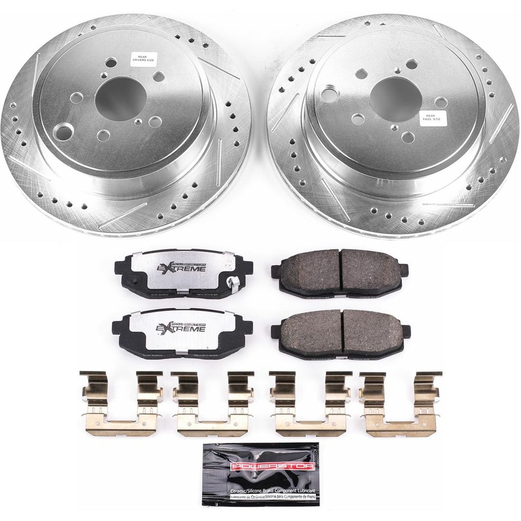 Z26 Drilled and Slotted Brake Rotors and Pads Kit
