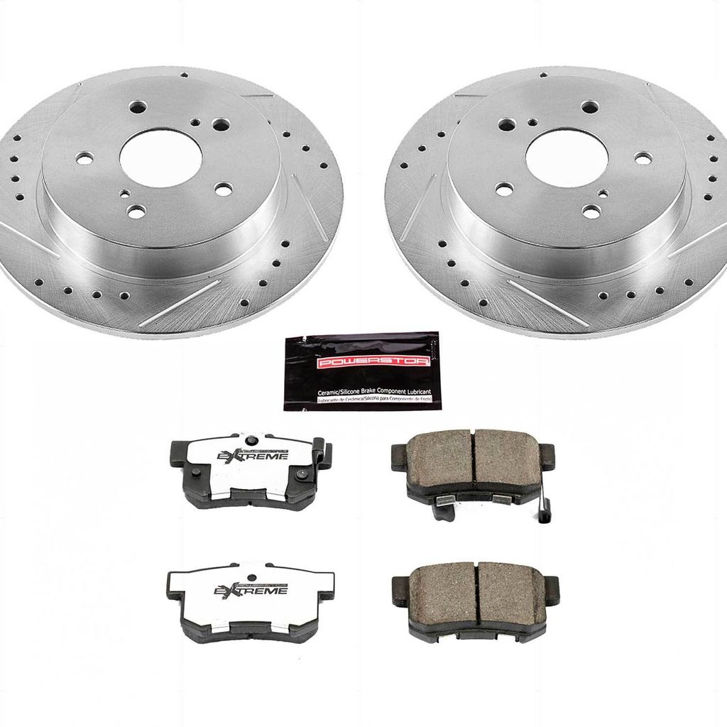 PowerStop K5889-26 - Z26 Drilled and Slotted Brake Rotors and Pads Kit