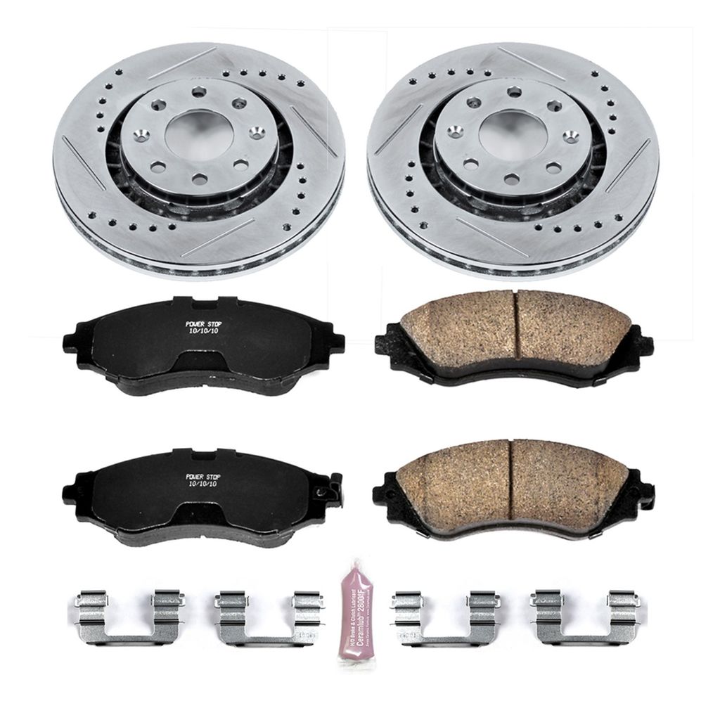 Z23 Drilled and Slotted Brake Rotors and Pads Kit
