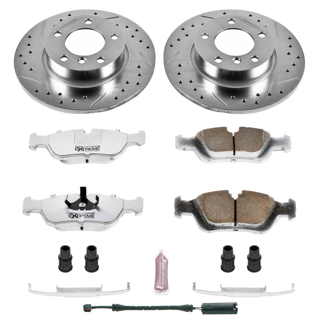 Z26 Drilled and Slotted Brake Rotors and Pads Kit