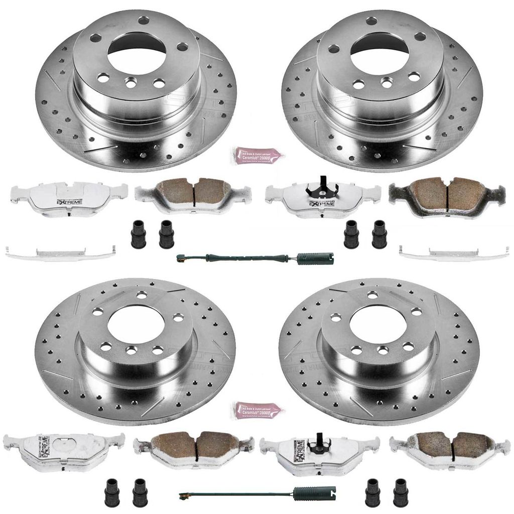PowerStop K591-26 - Z26 Drilled and Slotted Brake Rotors and Pads Kit