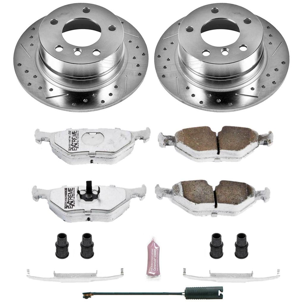 PowerStop K593-26 - Z26 Drilled and Slotted Brake Rotors and Pads Kit