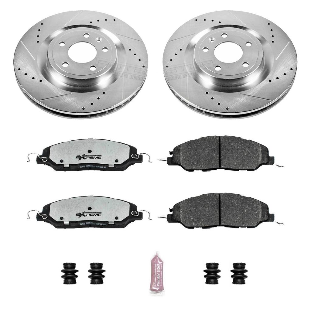 Z26 Drilled and Slotted Brake Rotors and Pads Kit
