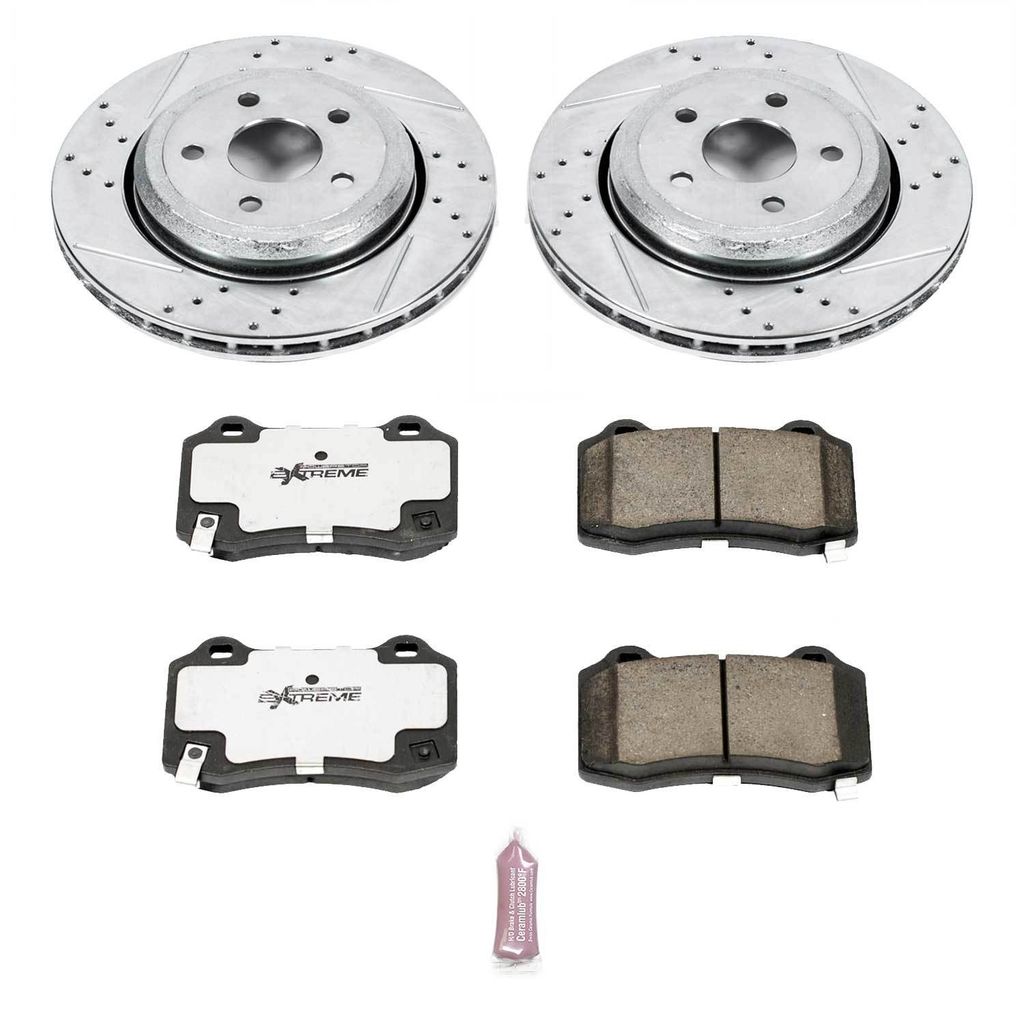 Z26 Drilled and Slotted Brake Rotors and Pads Kit