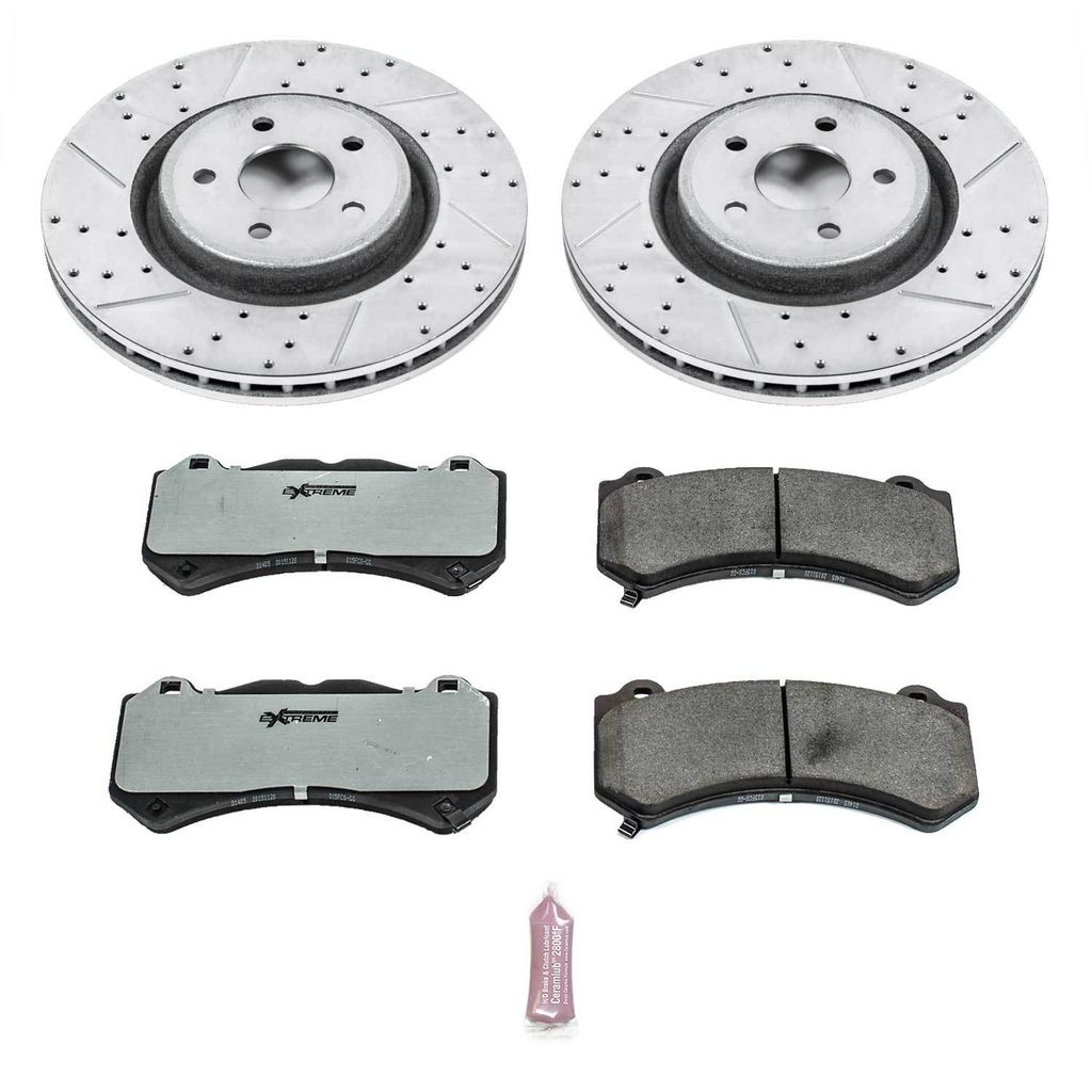 Z26 Drilled and Slotted Brake Rotors and Pads Kit