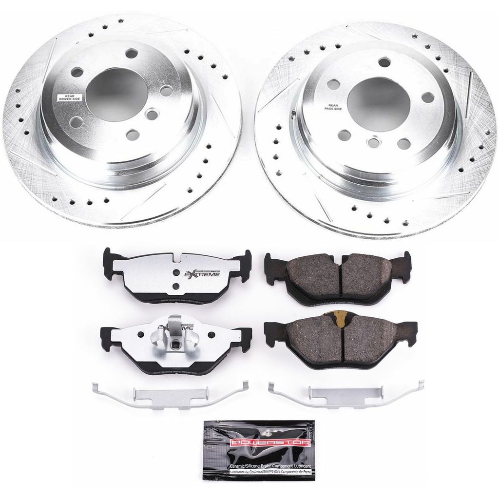 PowerStop K5980-26 - Z26 Drilled and Slotted Brake Rotors and Pads Kit