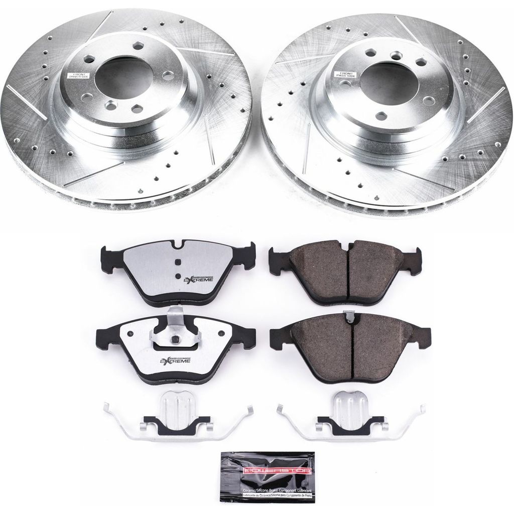 Z26 Drilled and Slotted Brake Rotors and Pads Kit