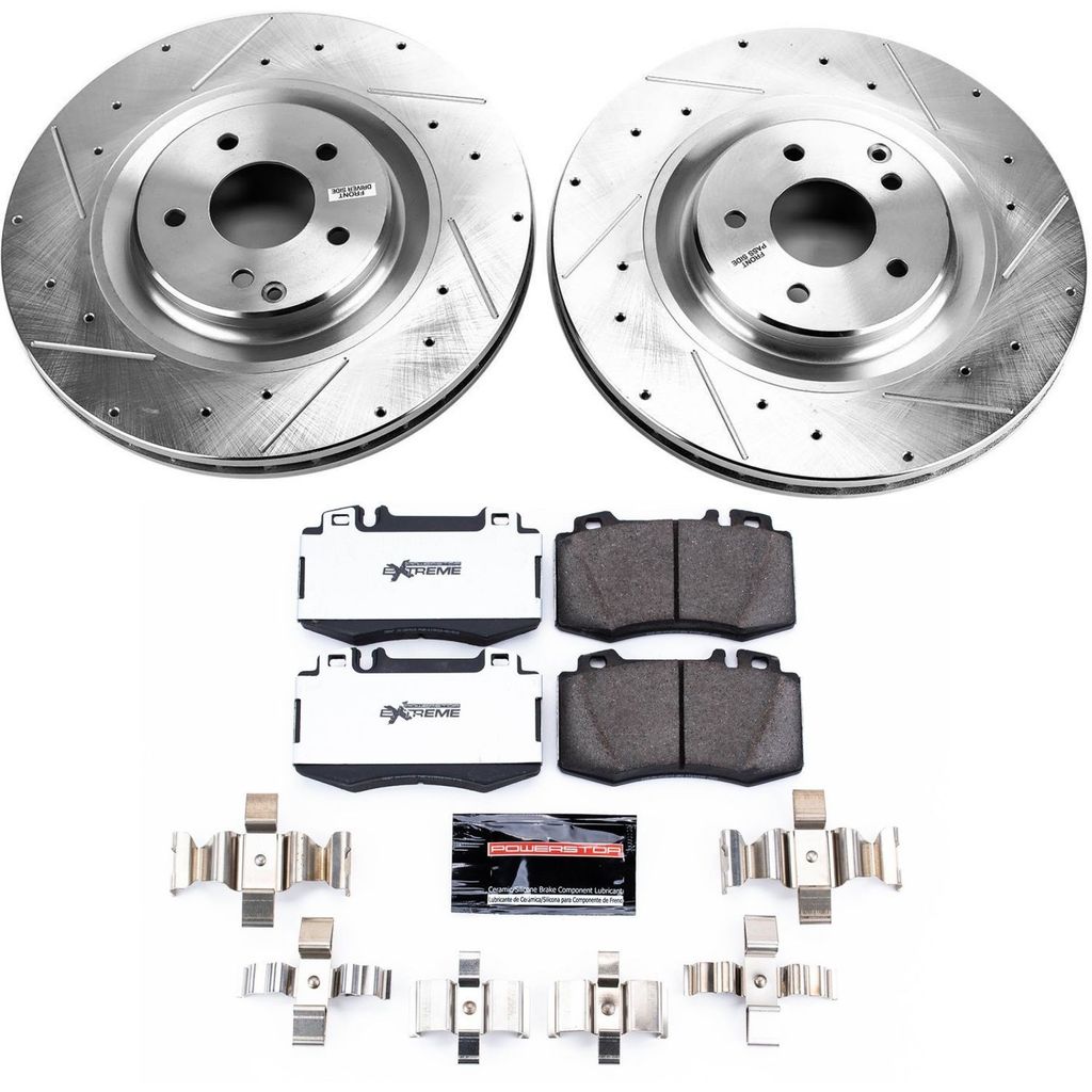 PowerStop K6205-26 - Z26 Drilled and Slotted Brake Rotors and Pads Kit