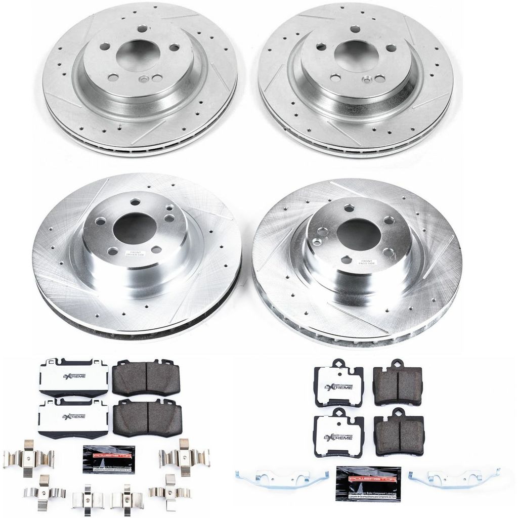 PowerStop K6211-26 - Z26 Drilled and Slotted Brake Rotors and Pads Kit