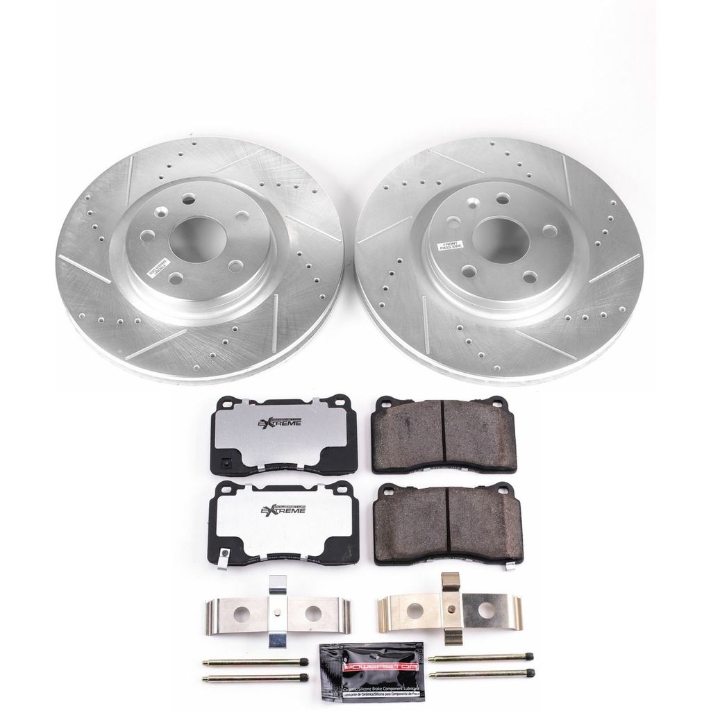 PowerStop K6391-26 - Z26 Drilled and Slotted Brake Rotors and Pads Kit