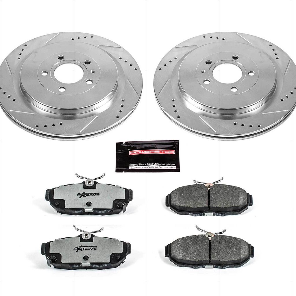 Z26 Drilled and Slotted Brake Rotors and Pads Kit