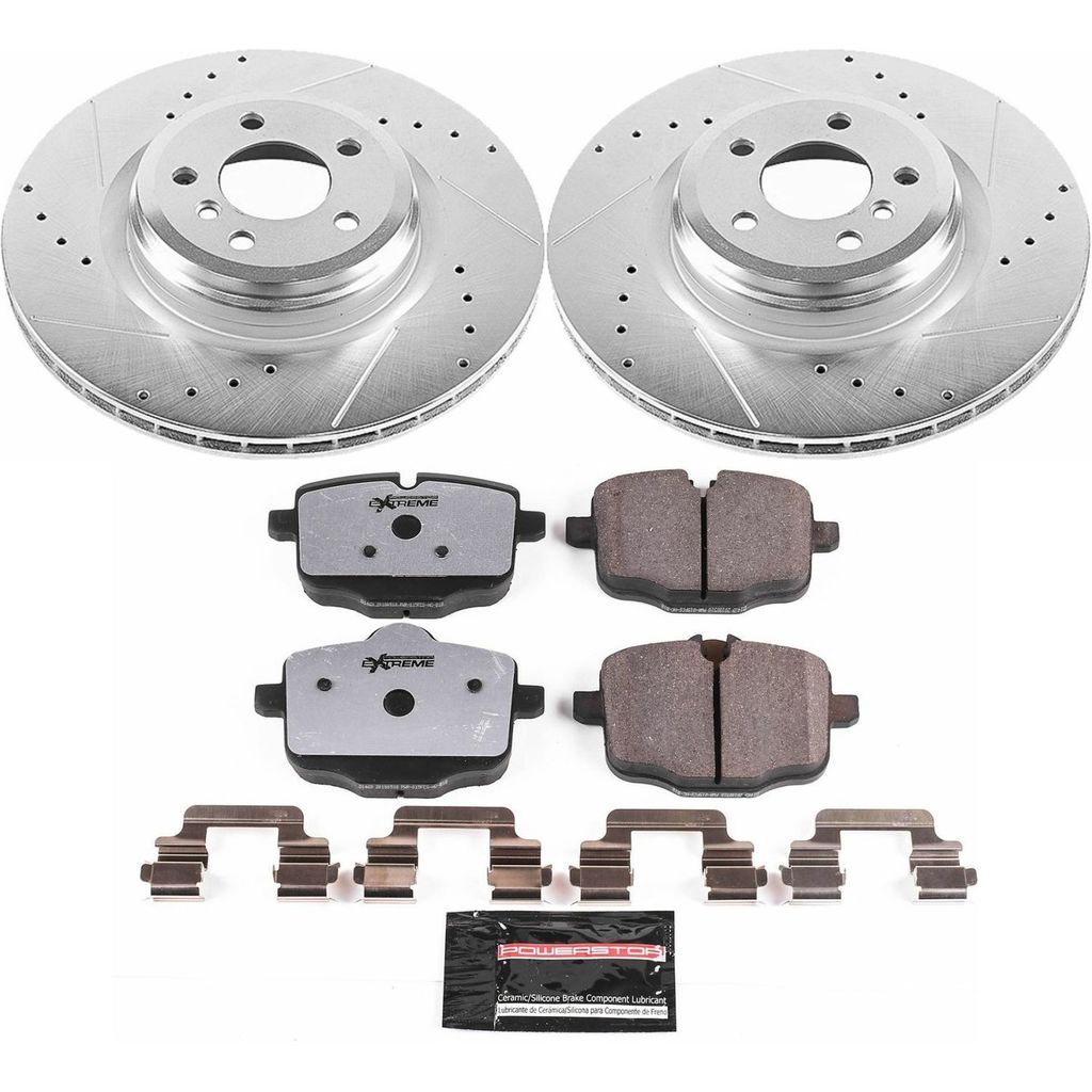PowerStop K6416-26 - Z26 Drilled and Slotted Brake Rotors and Pads Kit