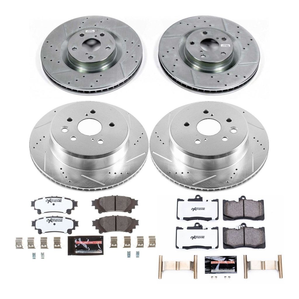 PowerStop K6513-26 - Z26 Drilled and Slotted Brake Rotors and Pads Kit
