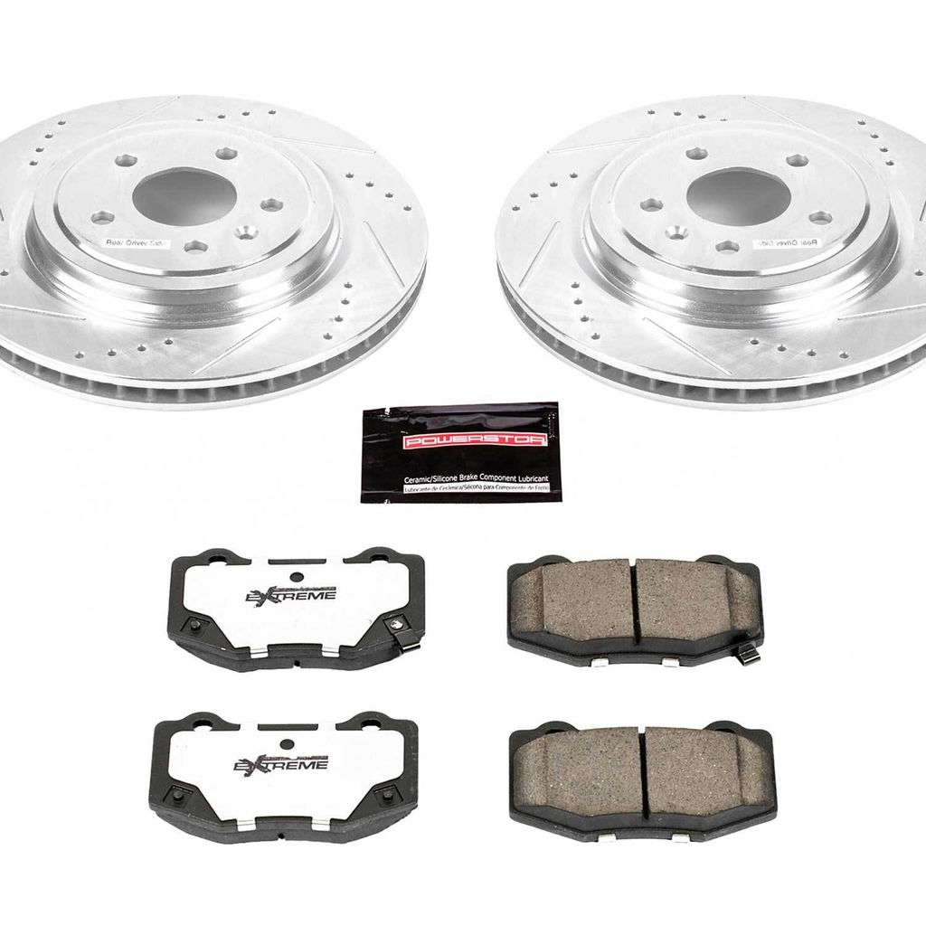 PowerStop K6535-26 - Z26 Drilled and Slotted Brake Rotors and Pads Kit